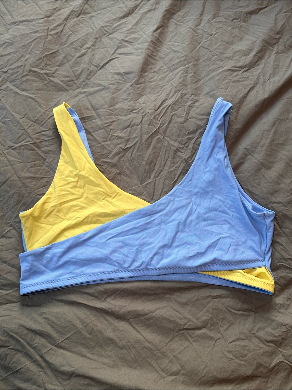 Fabletics Light Blue and Yellow Bralette